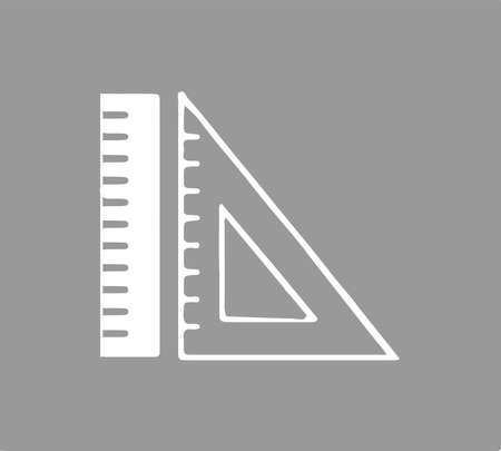 ruler icon isolated on white backgroundのイラスト素材
