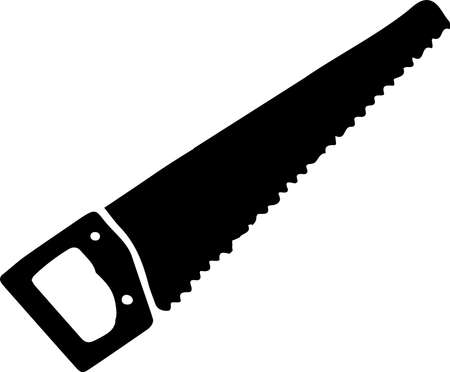 saw icon isolated on white backgroundのイラスト素材