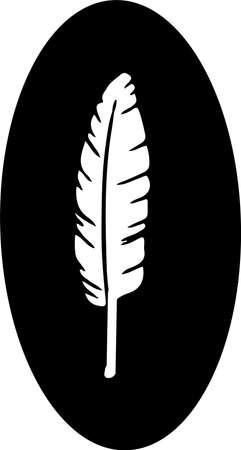 feather icon isolated on backgroundのイラスト素材