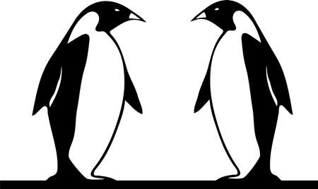 penquin vector illustration isolated on backgroundのイラスト素材