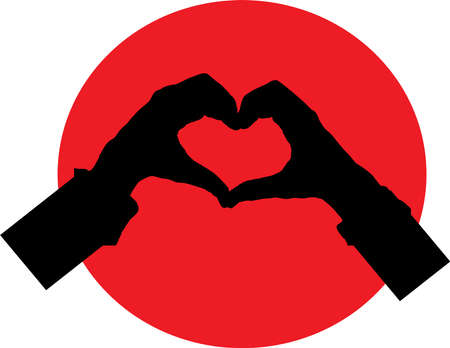 love theme vector illustration on backgroundのイラスト素材