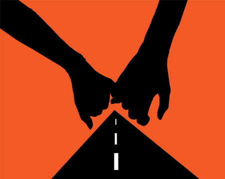 love theme vector illustration on backgroundのイラスト素材