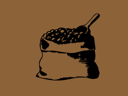 coffee vector illustration isolated on backgroundのイラスト素材