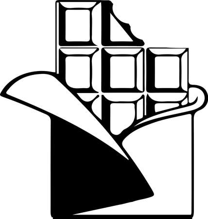 chocolate icon on white backgroundのイラスト素材