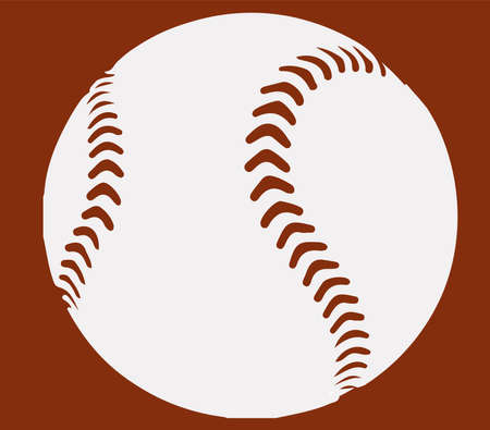 baseball icon isolated on backgroundのイラスト素材