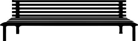 bench icon isolated on white backgroundのイラスト素材