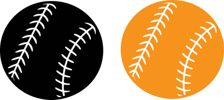 baseball icon isolated on white backgroundのイラスト素材