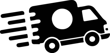 fast delivery icon isolated on white backgroundのイラスト素材