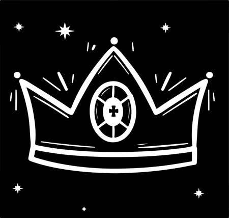 crown vector illustration isolated on backgroundのイラスト素材