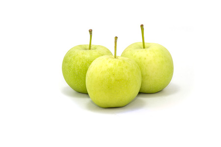 Green apple isolated  on a white background の写真素材