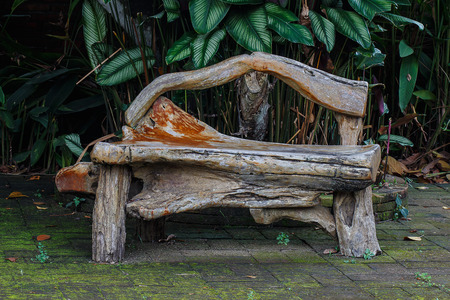 wooden bench, objectの写真素材