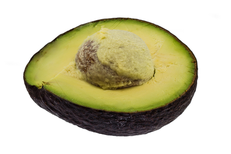 Avocado isolated on white backgroundの写真素材