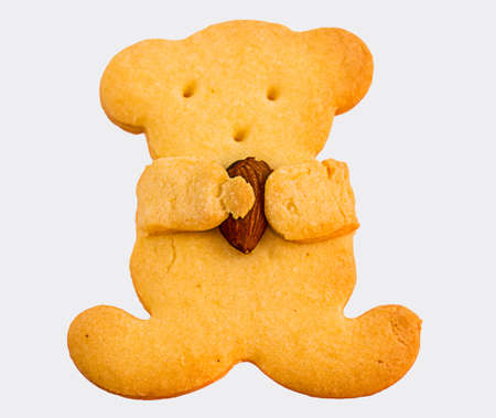 cookies isolated on whiteの写真素材