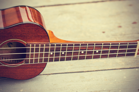 Ukulele processed in vintage  styleの写真素材
