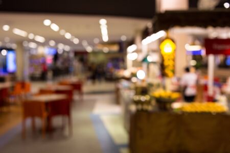 Blurred image of shopping mall and bokeh background .の写真素材