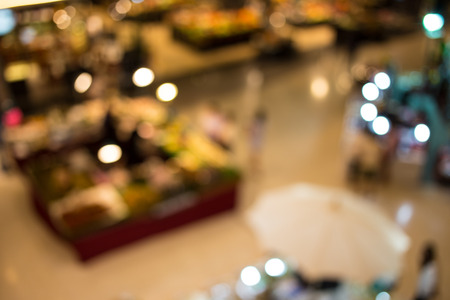 Blurred image of shopping mall and bokeh background .の写真素材