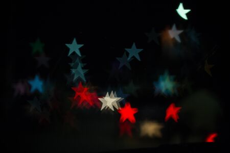 City night light blur bokeh , bokeh background.の写真素材