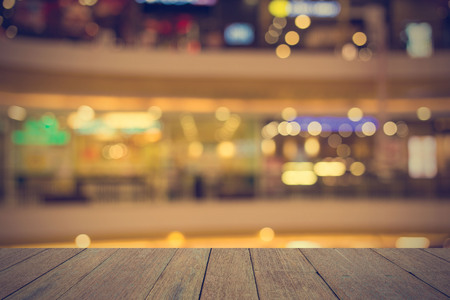 Blurred image of shopping mall and bokeh background- vintage effect style pictures.