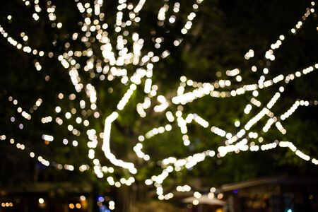 City night light blur bokeh , bokeh background.の写真素材