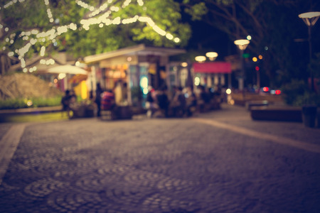 City night light blur bokeh , bokeh background - vintage effect style pictures.の写真素材