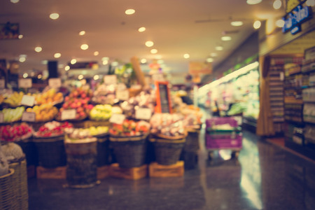 Blurred image of shopping mall and bokeh background - vintage effect style pictures.の写真素材