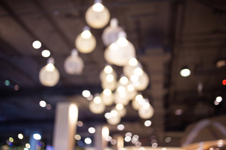 Blurred image of shopping mall and bokeh background.の写真素材