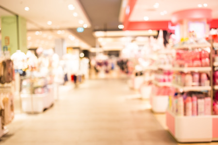 Blurred image of shopping mall and bokeh background.の写真素材