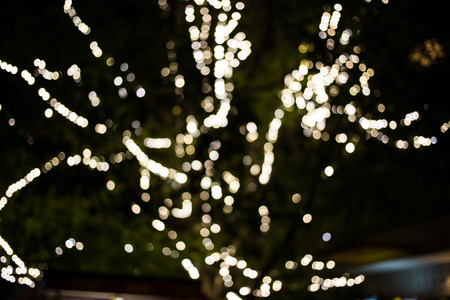 City night light blur bokeh , bokeh background.の写真素材