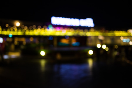 City night light blur bokeh , bokeh background.の写真素材