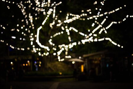 City night light blur bokeh , bokeh background.の写真素材