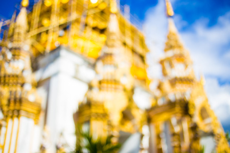 Blur image, Temple and Sky background.の写真素材