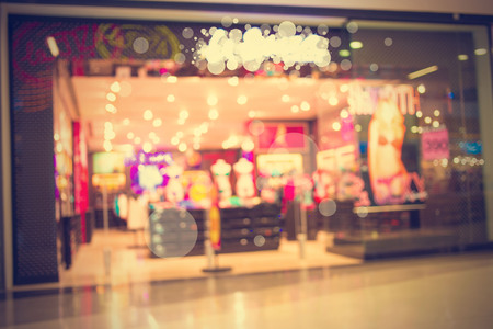 Blurred image of shopping mall and bokeh background-vintage effect style pictures.の写真素材