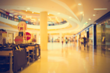 Blurred image of shopping mall and bokeh background-vintage effect style pictures.の写真素材