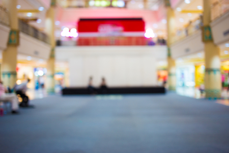 Blurred image of shopping mall and bokeh background.の写真素材