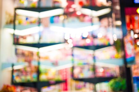 Blurred image of shopping mall and bokeh background.の写真素材