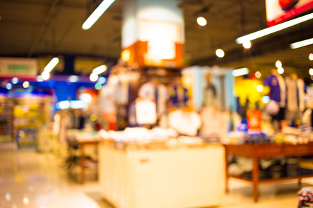 Blurred image of shopping mall and bokeh background.の写真素材