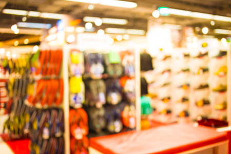 Blurred image of shopping mall and bokeh background.の写真素材