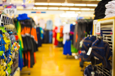 Blurred image of shopping mall and bokeh background.の写真素材