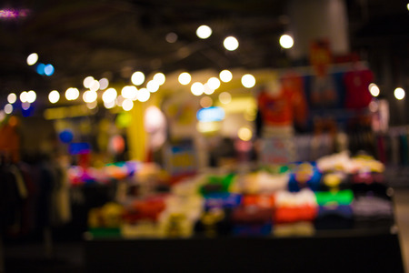 Blurred image of shopping mall and bokeh backgroundの写真素材