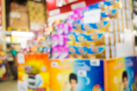 Blurred image of shopping mall and bokeh backgroundの写真素材