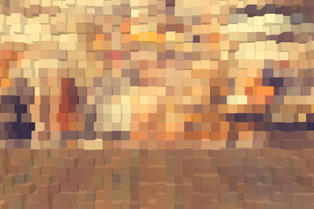 Abstract background of 3d blocksの写真素材