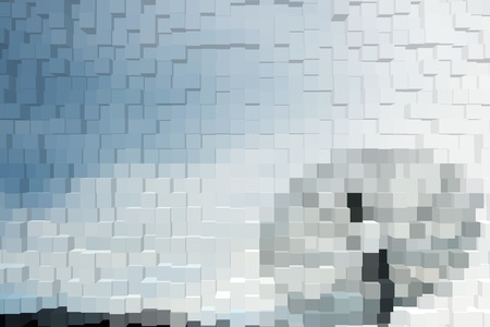 Abstract background of 3d blocksの写真素材