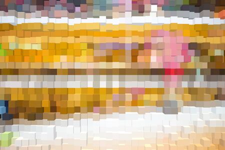 Abstract background of 3d blocksの写真素材