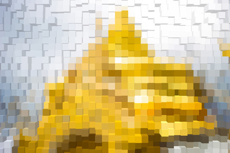 Abstract background of 3d blocksの写真素材