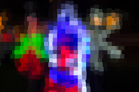 Abstract background of 3d blocksの写真素材