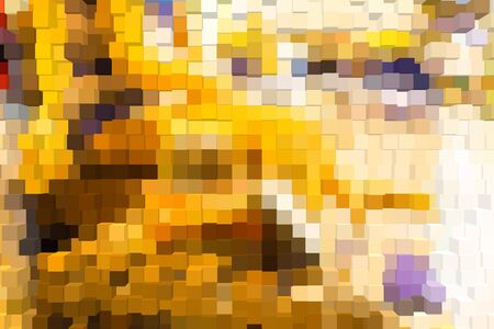 Abstract background of 3d blocksの写真素材