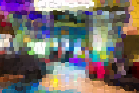 Abstract background of 3d blocksの写真素材