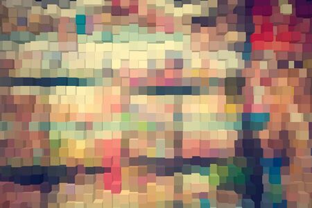 Abstract background of 3d blocksの写真素材