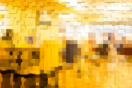 Abstract background of 3d blocksの写真素材