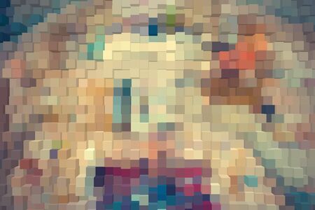 Abstract background of 3d blocksの写真素材